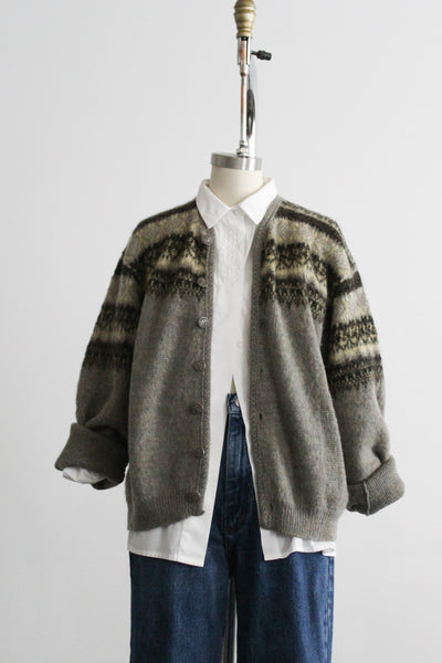 mossglen mohair cardigan (l)
