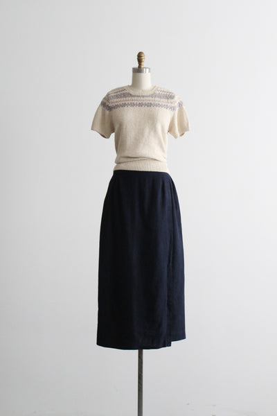 nightingale linen wrap skirt