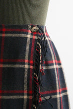 oxford wool wrap skirt