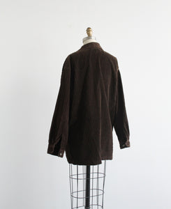 espresso corduroy chore coat