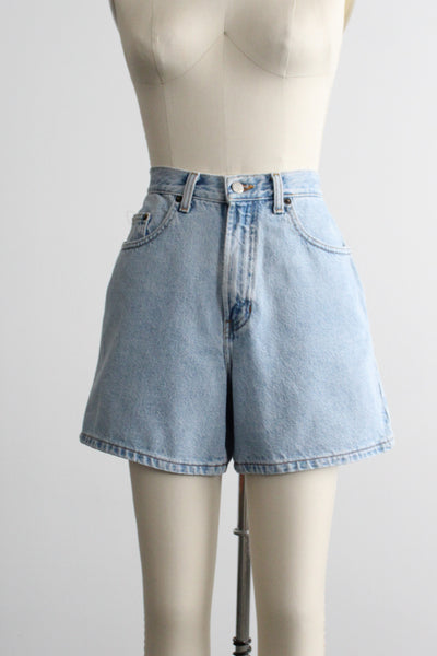 sunbleached denim shorts