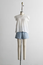 sunbleached denim shorts