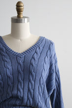 cornflower cotton pullover