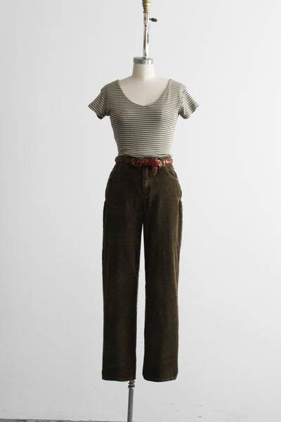 moss corduroy trousers