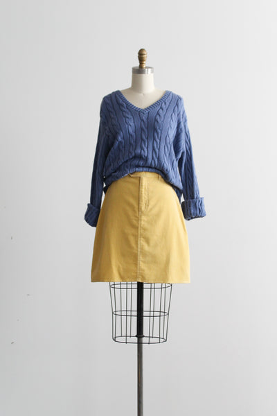 dandelion corduroy skirt
