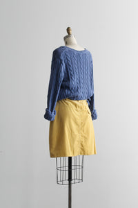 cornflower cotton pullover