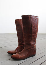 equestrian walnut leather boots size 7½