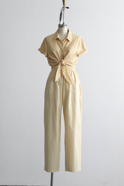 butter cotton trousers