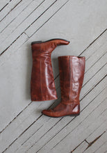 equestrian walnut leather boots size 7½