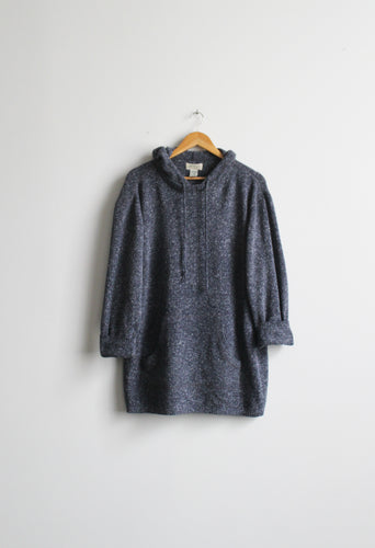 Longline navy hoodie Clearance