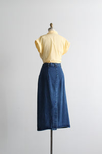 fogbank denim skirt