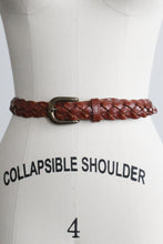 vintage braided leather belt