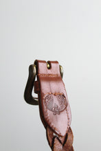 vintage braided leather belt