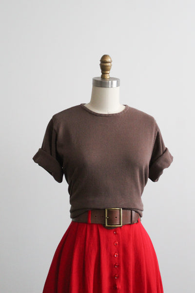 walnutshell cotton knit tee