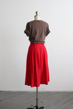 heirloom tomato button-front skirt