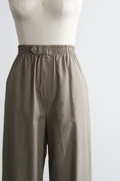 olivegray cotton trousers