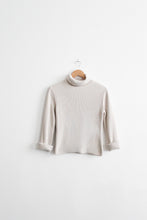 bone cotton turtleneck (s)