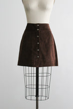 walnut suede mini skirt