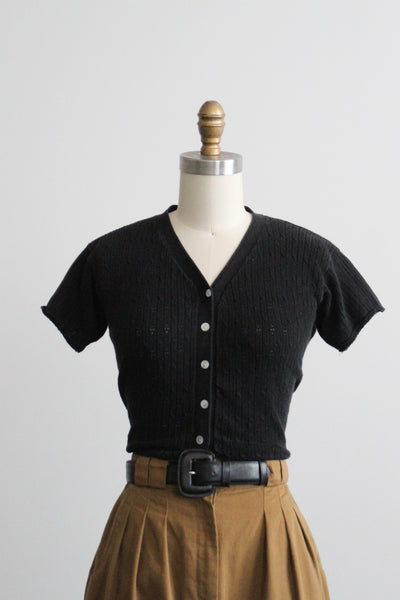 cormorant knit button up