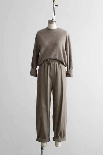 olivegray cotton trousers