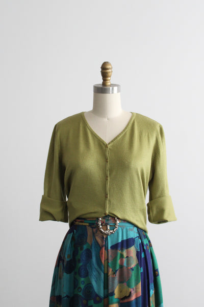 meadow knit button up