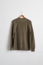 olive cotton pullover