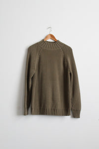 olive cotton pullover