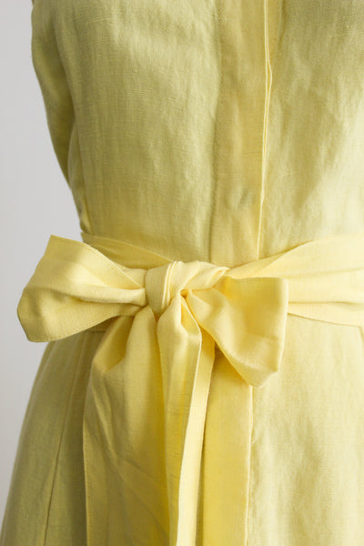 butter linen dress