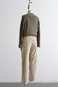 olive cotton pullover