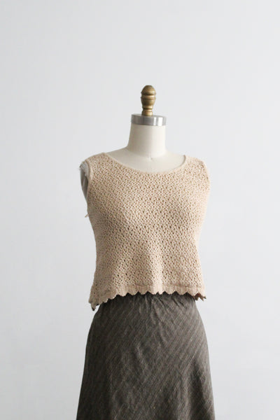 crochet crop top (s/m)