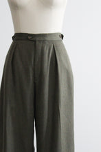 olive high rise trousers