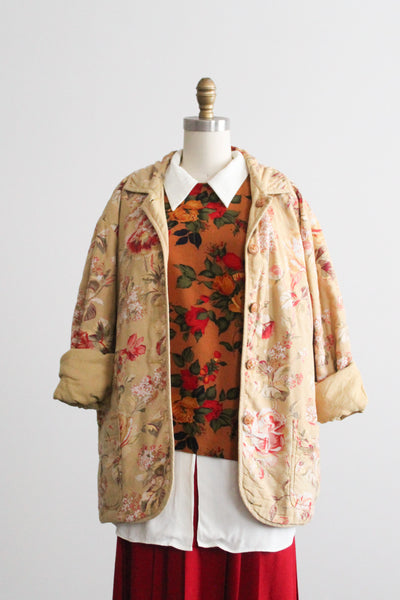 reversible quilted chore coat