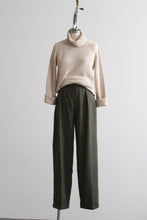 olive high rise trousers