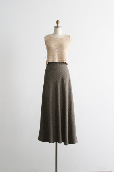on the moors linen maxi skirt (s/m)