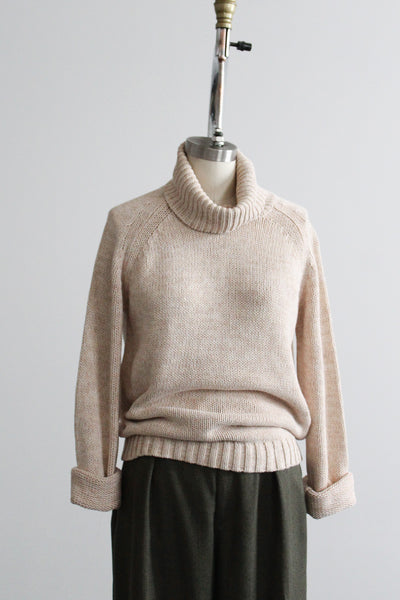wheat cotton turtleneck