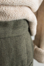 olive high rise trousers