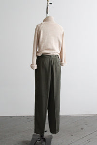 olive high rise trousers