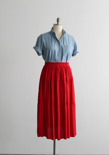 heirloom tomato maxi skirt
