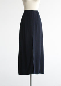 high-slit night sky maxi skirt