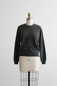 graphite wool pullover