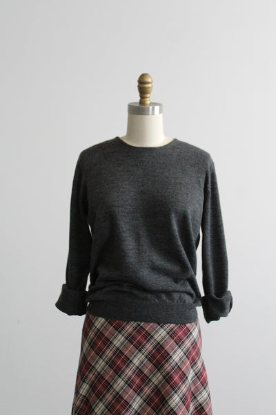 graphite wool pullover