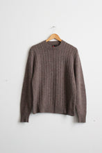 walnutshell wool cable knit pullover