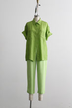 pistachio trousers