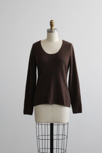 walnut cashmere pullover