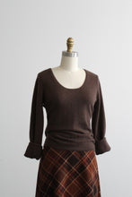 walnut cashmere pullover