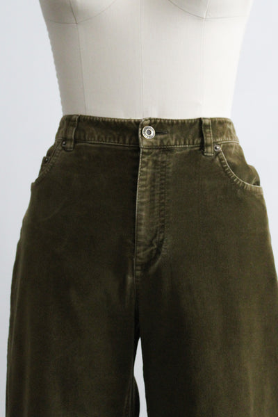moss velvet trousers (m/l)