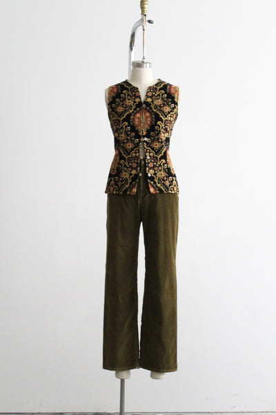 moss velvet trousers (m/l)
