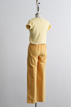 butter yellow cotton rib knit tee