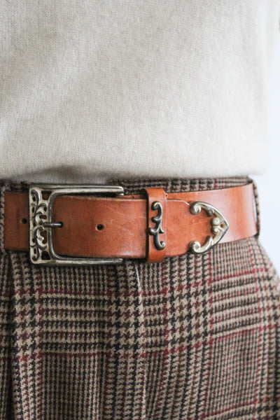 leafline leather belt