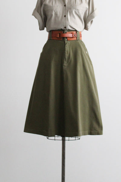 juniper cotton midi skirt